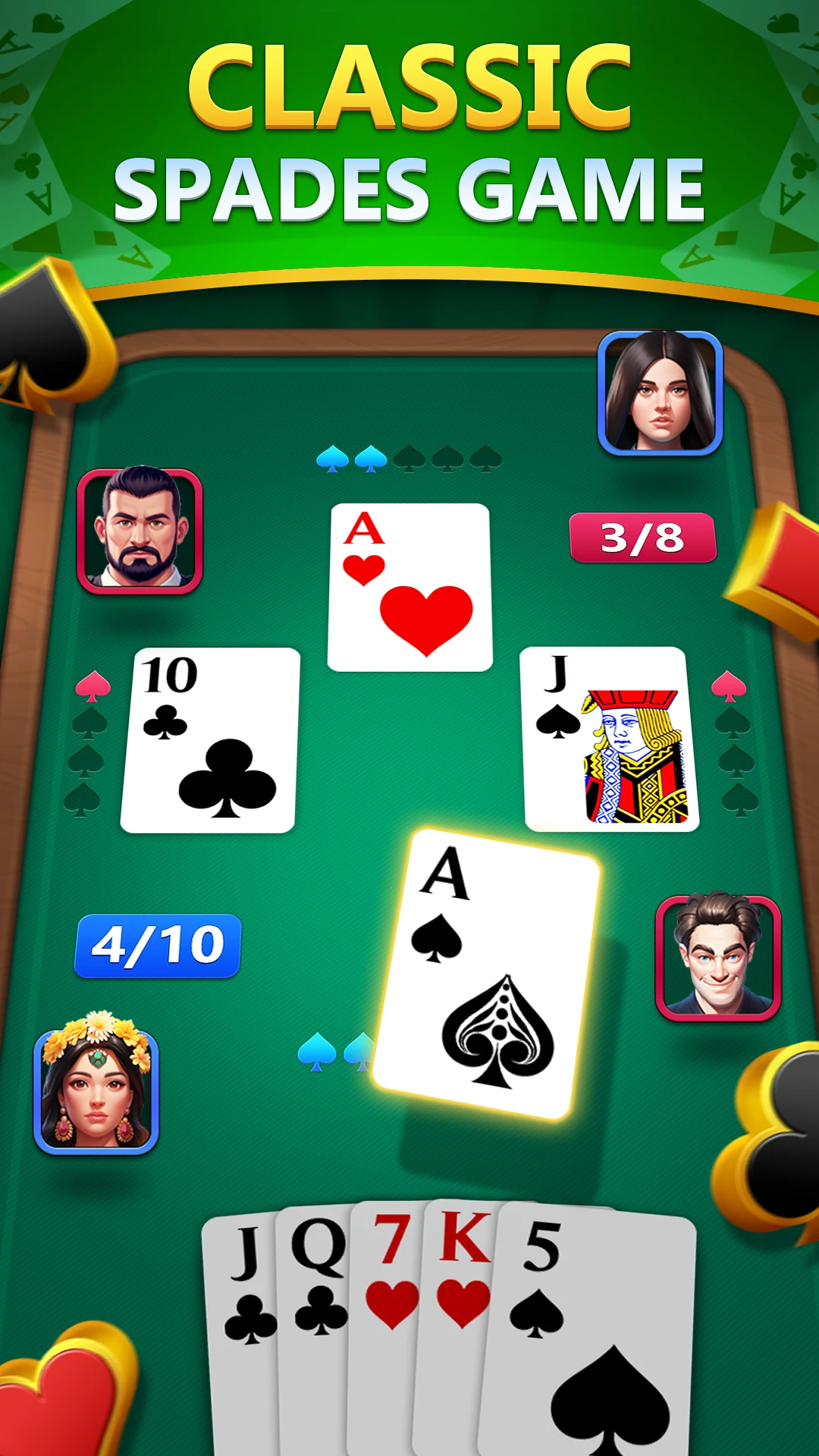 Spades - Classic Card Games screenshot